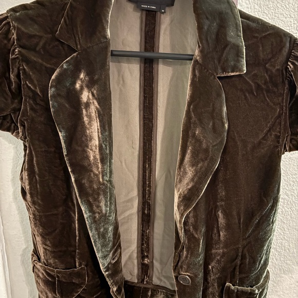 BCBGeneration Jackets & Blazers - Brown Velvet Blazer